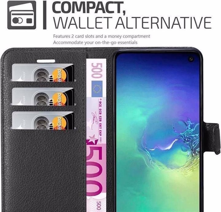 Actual product image Cadorabo Book with stand function cover (Samsung Galaxy S10e)