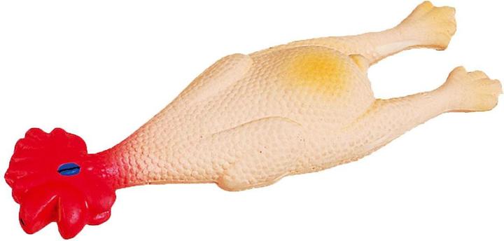 Image du produit Swisspet Poulet en latex avec couineur 24cm (Jouet alimentaire pour chien)