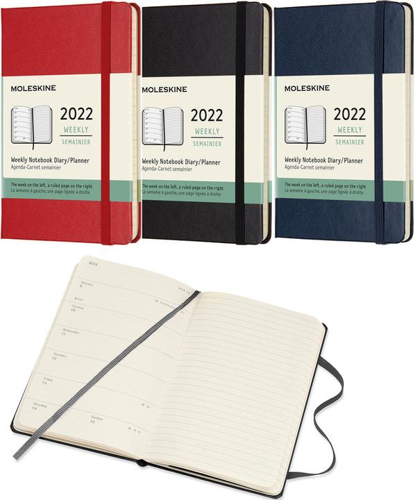 Image du produit Moleskine Agenda de poche (9 x 14 cm, Anglais)