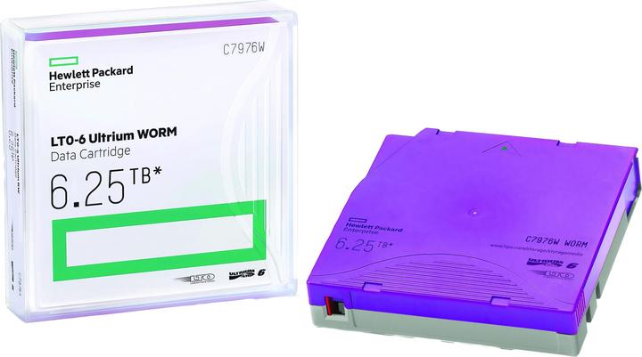 HPE LTO-6 Ultrium BaFe WORM Data Cartridge (LTO-6 Ultrium, 2500 GB)