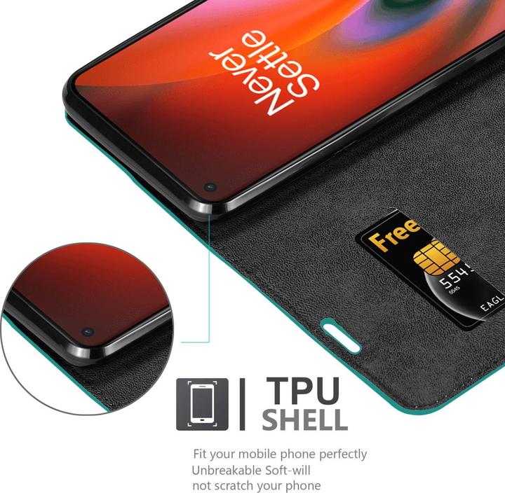 Produktbild Cadorabo Book Invis. Magnet Hülle (OnePlus Nord 2 5G)