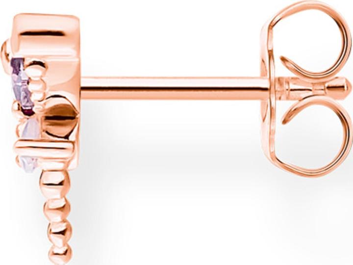 Produktbild Thomas Sabo Einzel Ohrstecker Libelle mit Steine roségold (925er Silber)