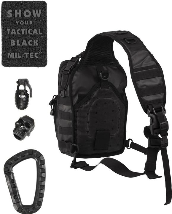 Actual product image Mil-tec One Strap Assault Pack M Tactical Black (10 l)