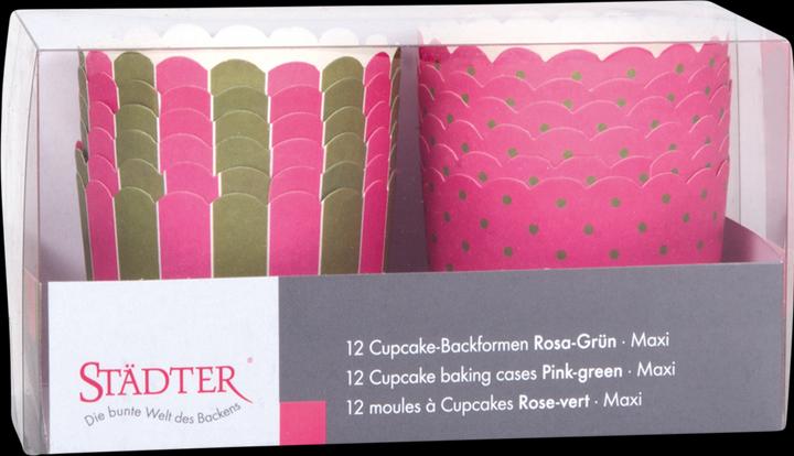 Produktbild Städter Cupcake Backformen pink oliv (7 cm)