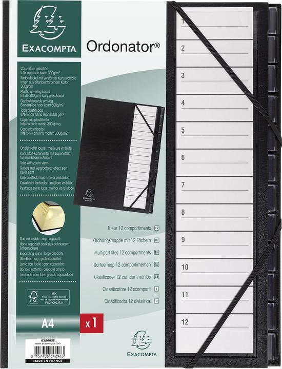 Produktbild Exacompta Ordnungsmappen mit Faltenrücke (A4, 1 x)