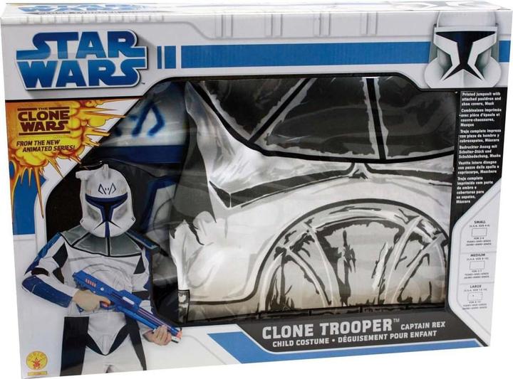 Produktbild Rubies Star Wars Captain Rex Kostüm: Blue Clonetrooper Kinderkostüm (S)