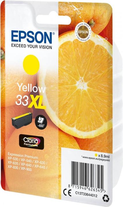 Actual product image Epson 33XL Claria Premium (Y)