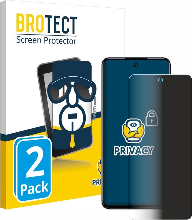Productafbeelding BROTECT Sichtschutzfolie Anti-Spy Privacy Folie Blaulicht-Schutz (2 Stuk, Vodafone Smart E8)