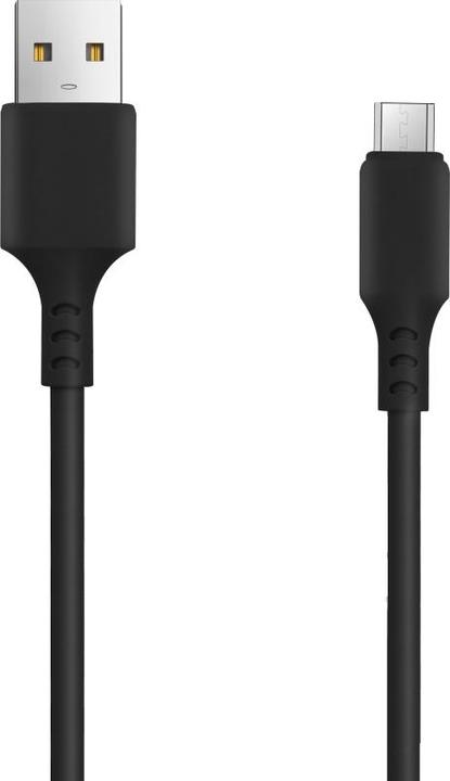 Productafbeelding Setty autolader 1x USB 1A zwart + microUSB kabel 1,0 m NIEUW