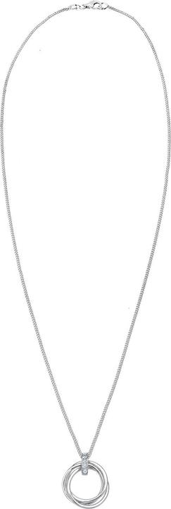 Image du produit Elli DIAMONDS Collier Cercle Trio Diamant (0.025 ct.) 925 Argent (Cierge, Argent sterling 925, 45 cm)