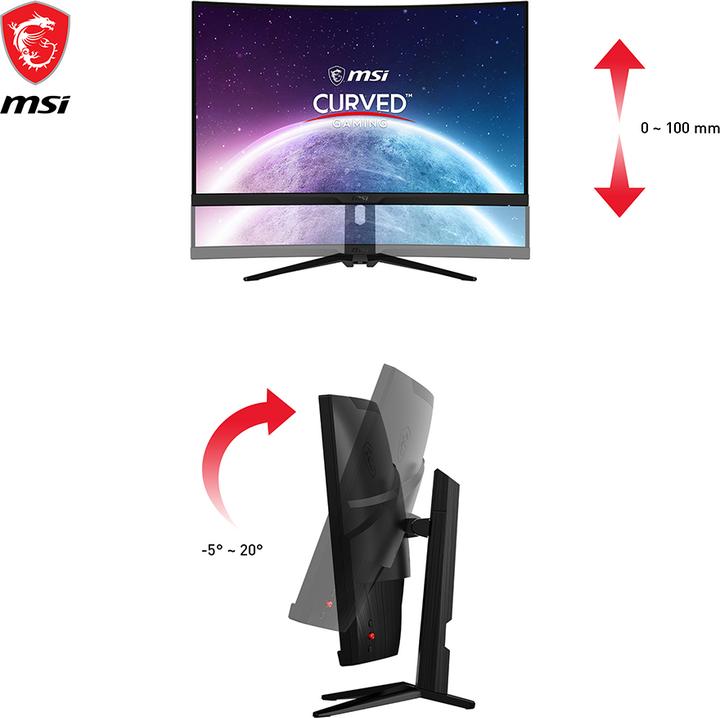 Actual product image MSI MAG 325CQRXFDE (2560 x 1440 pixels, 32")