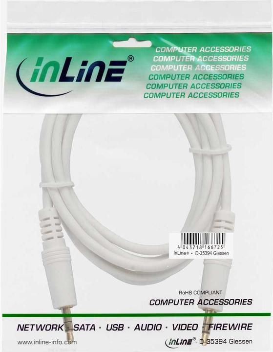 Produktbild InLine Klinke Kabel (2 m, 3.5mm Klinke (AUX))