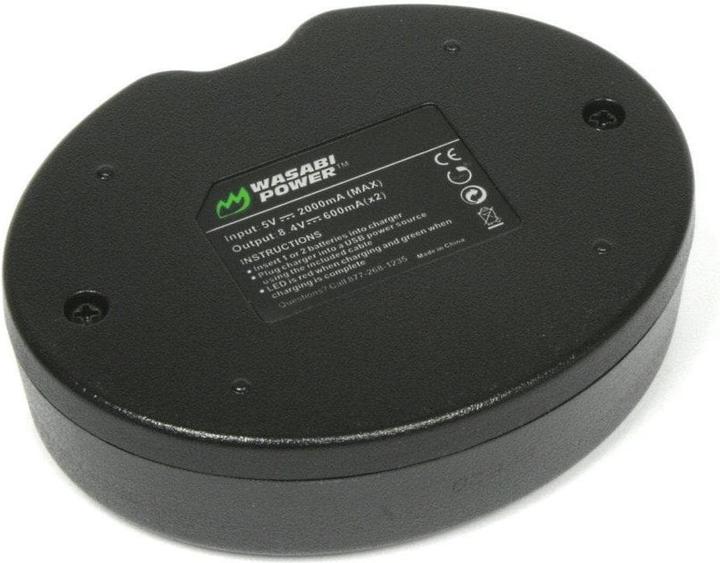 Actual product image Wasabi Power 2 batteries FW50 and dual charger (Set)