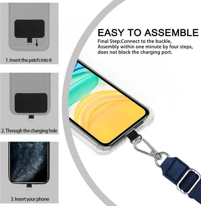 Actual product image PhoneLook Adaptateur de lanière universel pour les coques de smartphone, les porte-clés, les appareils photo e