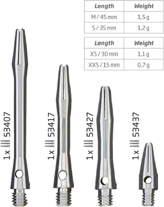 Produktbild Bull's Simplex Aluminium Shaft (M (45 mm))