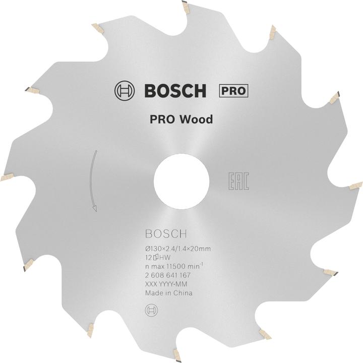 Produktbild Bosch Professional Zubehör PRO Wood Kreissägeblatt, 130 x 2.4 x 20 mm