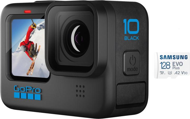 Produktbild GoPro HERO10 Black (inkl. 128 GB MicroSDXC-Karte) (60p, Bluetooth, WLAN)