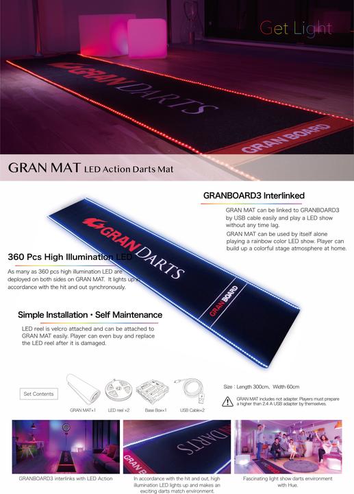 Produktbild Granboard Led Dart Mat