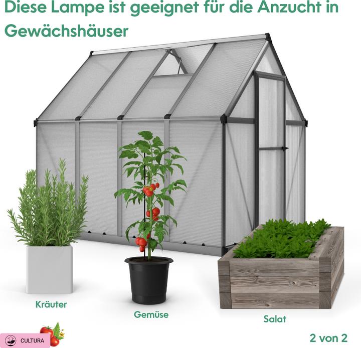 Produktbild Parus by Venso Pflanzenarmatur GrowLight Quattro 60W (LED, 245 V)