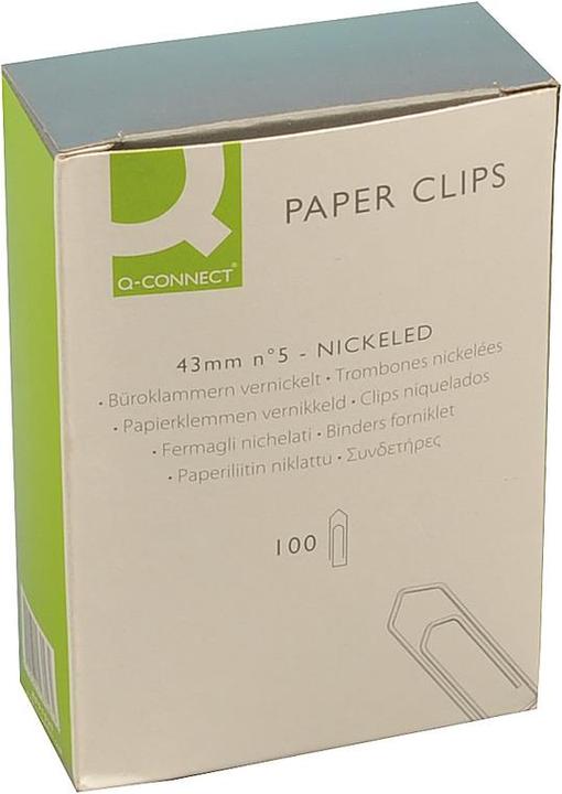 Actual product image Q-Connect Paper clips (100 x)