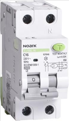Produktbild Noark Electric FI/LS 1P+N 6kA 16A 30mA Typ A