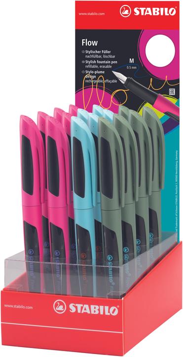Image du produit STABILO Flow Stylo à plume Sporty 16er Displ. (Assortiment, 16 x)