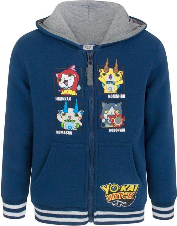 Produktbild Yo-kai Watch Kapuzenpullover Durchgehender Reissverschluss Jungen (98)