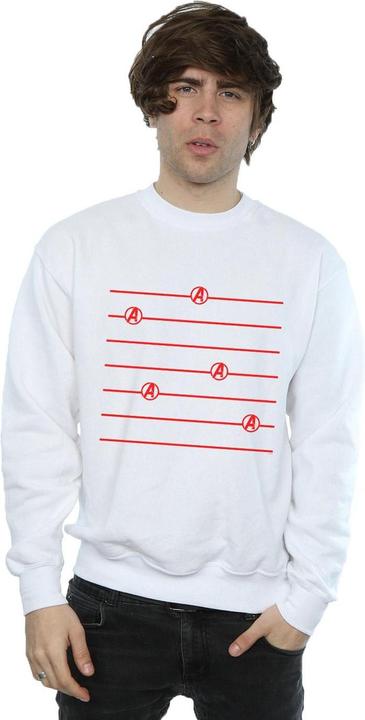 Image du produit Mens Avengers Endgame Logo Stripes Cotton Sweatshirt (XL)
