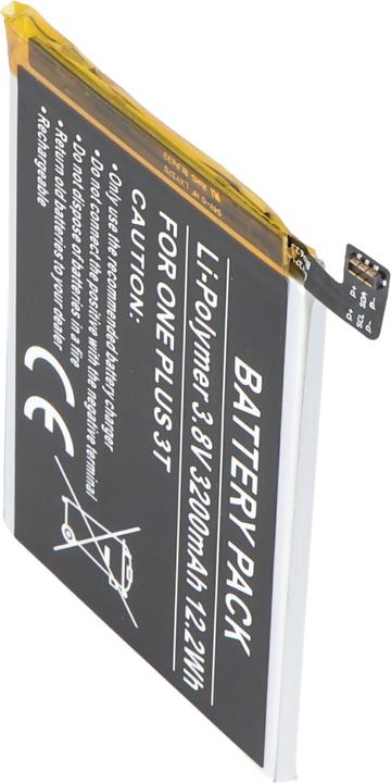 AccuCell Battery ONEPLUS 3T Battery BLP633, 3T Dual SIM, A3010, Rain