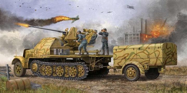 Trumpeter German 3,7cm Flak 37 auf Selbstfahrlafette Sd.Kfz. 7/2 late version