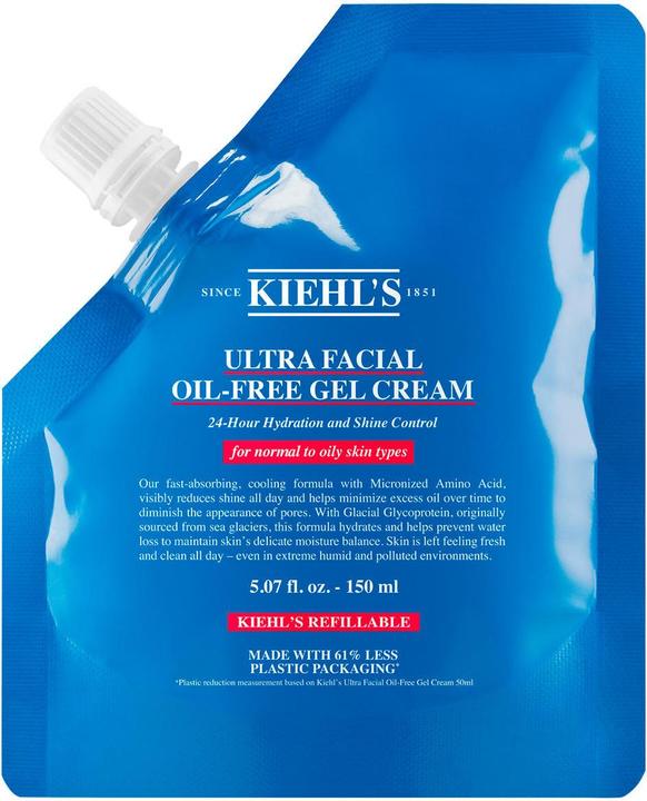 Kiehl's Ultra Facial Oil-Free Gel Cream Refill Pouch gel (150 ml, Gel viso)