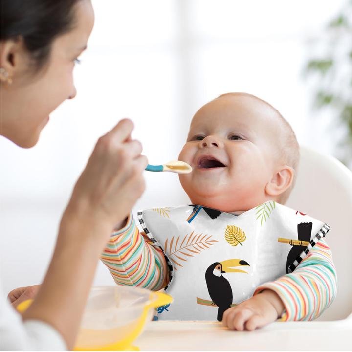 Actual product image Kushies CleanBib without sleeves 3 pack (12 months)