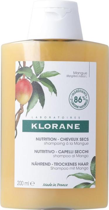 Klorane Mangobutter Shampoo (200 ml, Flüssiges Shampoo)