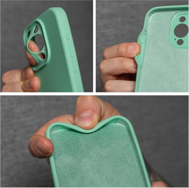 Image du produit OEM Back panel cover Case SILICONE 2mm for IPHONE 13 mint (Apple iPhone 13)