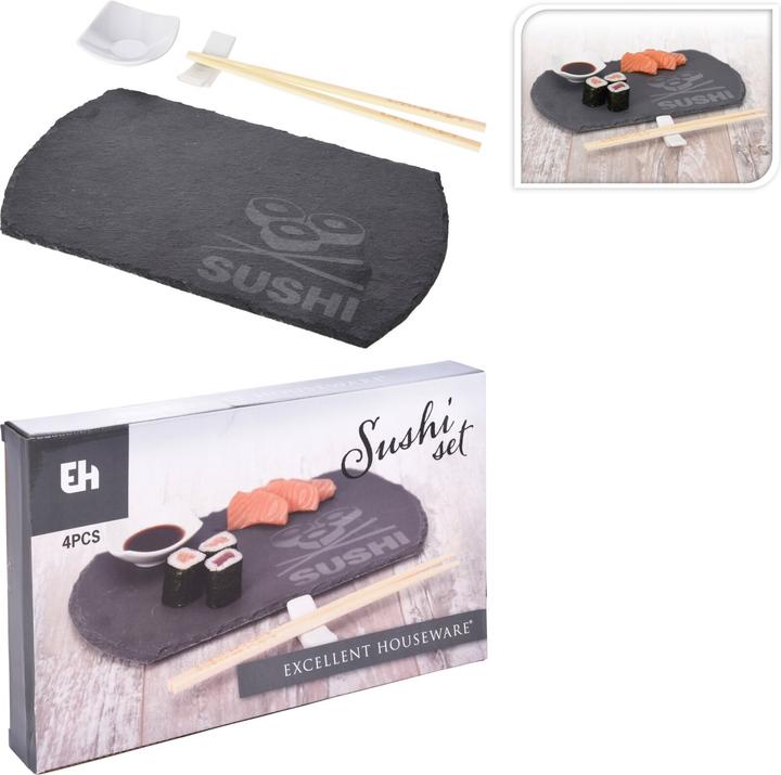 Image du produit Natura Punto Plateau à sushi en ardoise (4 pièce(s))
