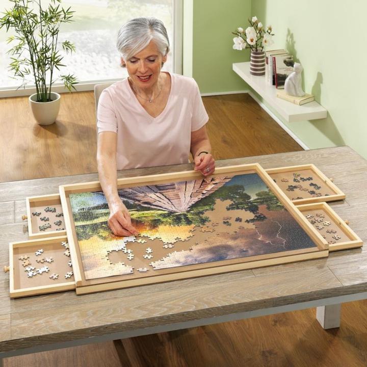 Immagine prodotto Hermex Tavola di puzzle con estrazioni Tavola di puzzle Base di puzzle (500 pezzi)