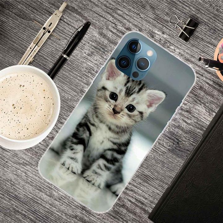 Image du produit Ueli Express iPhone 14 Pro Super Slim Caoutchouc Housse Bébé Chat (Apple iPhone 14 Pro)