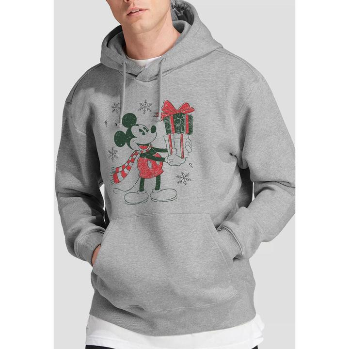 Immagine prodotto Disney Felpa con Cappuccio Natale Topolino Regalo Uomo (L)