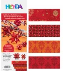 Produktbild Heyda Faltstreifen Fröbelsterne 1,5x45cm gold VE=96 Stück (120 g/m², 96 x)