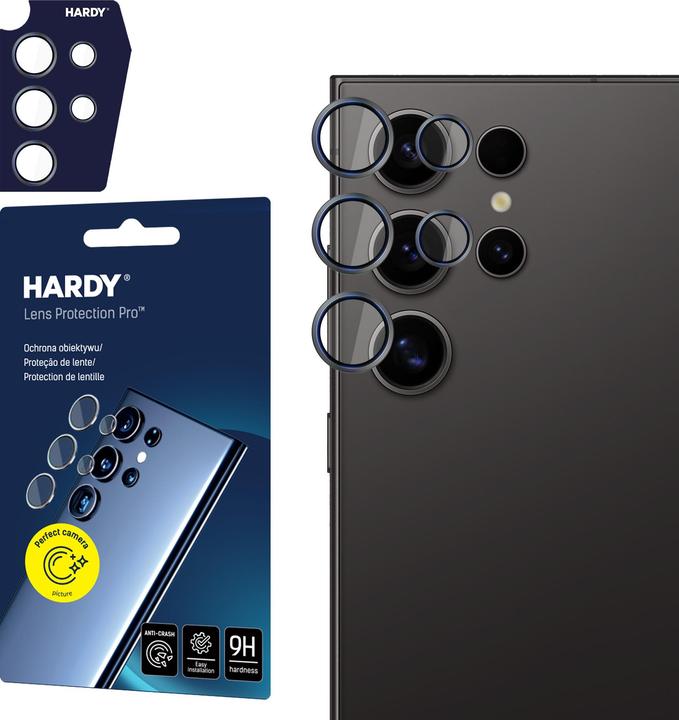 Produktbild 3MK HARDY Lens Protection Pro pro Samsung Galaxy S24 Ultra Black (1 Stück, Samsung Galaxy S24 Ultra)