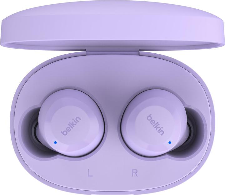 Produktbild Belkin wireless soundform bolt tws hellviolett (keine Geräuschunterdrückung, 38 h, Kabellos)