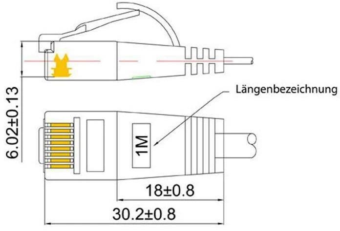 Actual product image Wirewin Network cable (UTP, CAT6, 15 m)