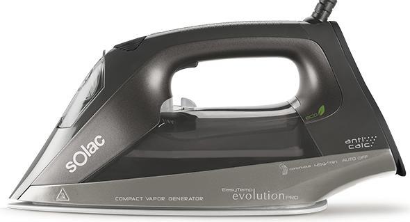Solac CVG9508, Trocken- & Dampfbügeleisen, 2 m, Schwarz, 45 g/min, 2400 W, 220 - 240 V (2400 W)