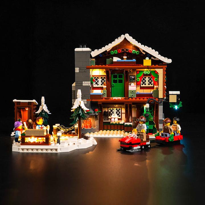 Produktbild BrickBling LED Licht Set für LEGO Almhütte (10325) inkl. Fernbedienung
