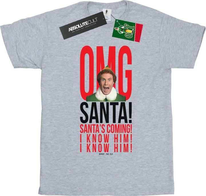 Immagine prodotto Elf OMG Santa I Know Him Maglietta Ampia Donna (L)