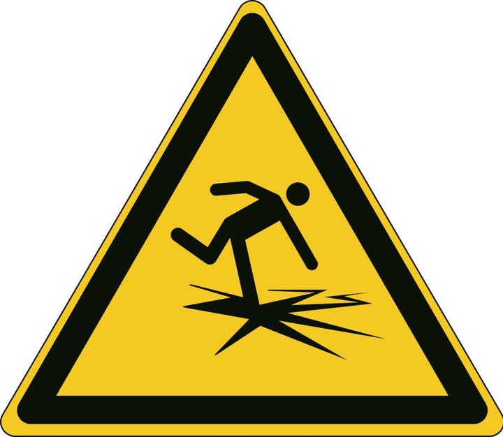 Productafbeelding Brady ISO veiligheidsbord - waarschuwing voor dun ijs