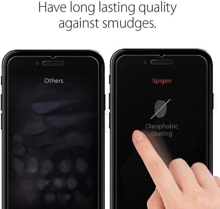 Actual product image Spigen Glass.tR Slim HD (1 Piece, Apple iPhone SE (2nd Gen))