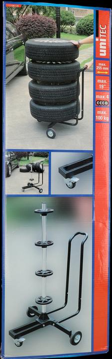 Unitec Rim and tyre tree with rollers