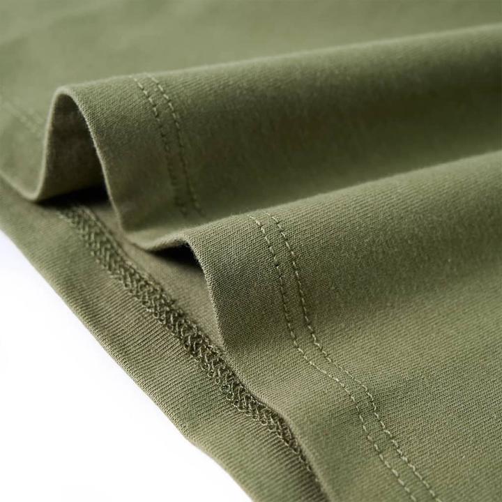 Actual product image VidaXL Children's long-sleeved shirt khaki 140,Material: 95 % cotton. 5 (140)