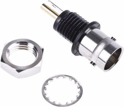 Image du produit Telegärtner Prise BNC encastrée, isolée 50 Ohms, avec bride isolante noire, Z01